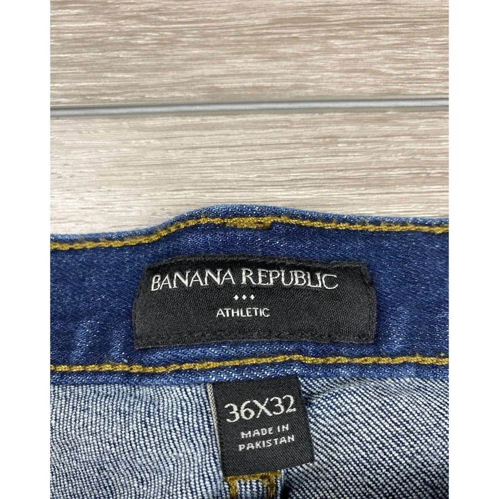 Banana Republic Men's Athletic‎ Fit Denim Jeans Blue Size 36x32